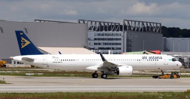 Air Astanа получила пятый Airbus A321LR